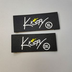 Custom Woven <b>Label</b> Cloth <b>Labels</b> Brand <b>Name</b> Woven Garment <b>Labels</b> Tags for Clothing - Product Image 2