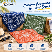 Bandana carré en coton imprimé avec motifs personnalisés pour cheveux, cou ou tenues décontractées – Accessoire quotidien