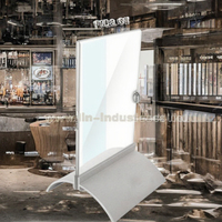 Support de menu triangulaire en aluminium, porte-menu pratique, fournit de bonne qualité, usine