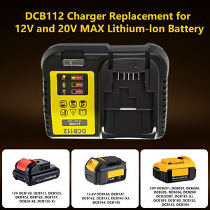 3A急速充電 20V 交換用バッテリー充電器 電動工具 電動ドリル 20v リチウムイオンバッテリー Dcb112 Dcb118 Dcb105対応 - Product Image 4