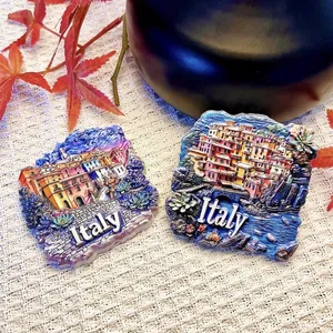 Magnete 3D in Resina delle Cinque Terre e Firenze, Souvenir Turistico Italiano, Regalo Decorativo Artigianale e da Collezione - Product Image 4