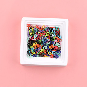 Colored Painted Lobster Buckle Metal Jewelry Finding <b>For</b> Bracelet Making Box Pack 55228 - Product Image 1
