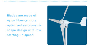 최대 출력 24v 48v 정격 800W 1000W 1KW 풍력 터빈 발전기 타입 M5 - Product Image 6