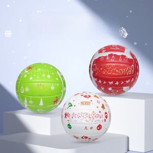 Ballon de volley-ball en PU épaissi, cousu à la machine, pour la plage, l'entraînement, les examens et les compétitions, <span class=keywords><strong>PQ5</strong></span>, idéal comme cadeau de Noël ou décoration. - Product Image 2
