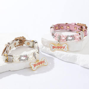 Nuevo hueso colgante mascota perro gato perla <span class=keywords><strong>Collar</strong></span> - Product Image 4