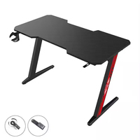 Hete Verkoop Z-Vormige Hoge Kwaliteit Computer E-Sport Speeltafel Voor Console Gamer Pc Laptop Gaming Desk