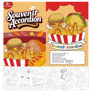 Aangepaste KAMEI merk accordeon DIY kleurpapierrol voor kindertekeningen graffiti 2+ jaar 23,6x100cm offsetdruk hoogwaardig - Product Image 3