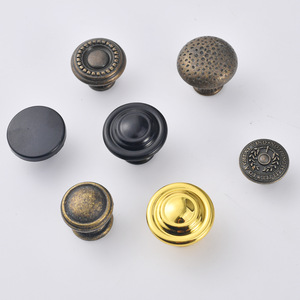 Furniture Handle And <b>Knob</b> Zinc Alloy Round Drawer Cabinet <b>Door</b> Single Hole Traditional Durable - Product Image 3
