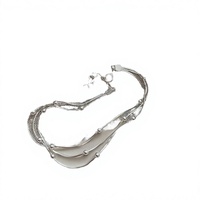 Bracelet chaîne à breloques en argent sterling 925 plaqué or blanc avec zircon et perles, motif serpent superposé, idéal pour un cadeau