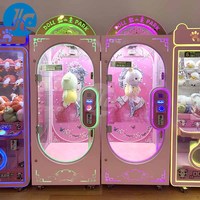 Máquina de garras de juego de muñecas Doll Park, colorida, con microbotones importados, garantía de 1 año, personalizable, compatible con múltiples enchufes