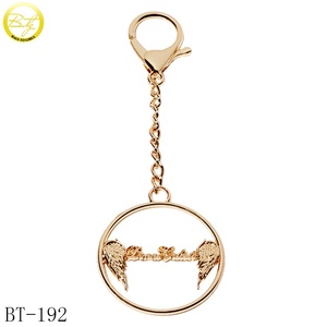 Etiqueta Redonda Personalizada con Diseño de Pavo Real, Cadena Metálica Dorada, Logotipo Grabado, para Bolsos de Mujer, Accesorios y Piezas - Product Image 5