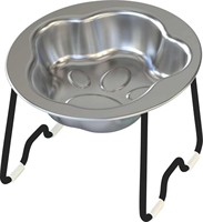 Bol surélevé pour chat NicePets |   Bol large en acier inoxydable 304, compatible avec les becs de chat, avec support métallique |   Bol anti-vomissement pour chat