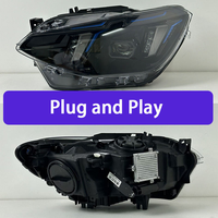 Pour F20 Série 1 116i 2012-2014, ensemble de phares de véhicule, double couleur, 6000K, feux de jour DRL, clignotants, plug and play, 36W, 6000 lumens