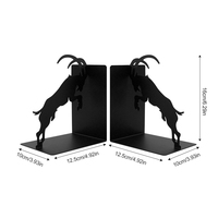 Sujetalibros de Metal con Forma de Antílope, Soporte para Libros con Diseño y Color Personalizados, Regalo Personalizado para Navidad