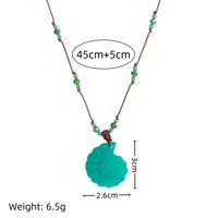 Collier tendance multi-pendentifs en cuivre avec perles en forme de cœur, corde en os de poisson marin, plaqué or 18 carats, cadeau idéal pour l'été