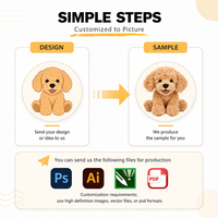 Peluche de Perro Kawaii Personalizado, Juguete de Peluche, OEM ODM, Peluches de Dibujos Animados Lindos al por Mayor