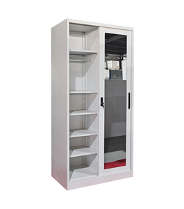 In Ban Công Nhà Phòng Ngủ Thép Almirah 2 Cửa Trượt Key Khóa Kim Loại Tủ Quần Áo Tủ Quần Áo Thiết Kế Gương Cho Đồ Nội Thất Nhà - Product Image 5