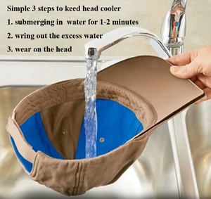 Vente en gros en usine Chapeau de refroidissement par évaporation d'été Sport de plein air Chapeaux de baseball unisexes Cool Quick Dry Sun - Product Image 6