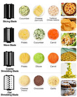 Coupe-légumes électrique multifonctionnel, trancheuse, râpe à fromage, machine à découper les légumes, outil de cuisine Elektri Cheskaya Terka