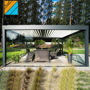 Pérgola Bioclimática para Exteriores con Techo de Láminas de Aluminio Automáticas, Toldo para Terraza - Product Image 3