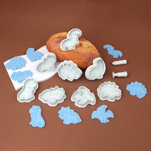 <span class=keywords><strong>Emporte</strong></span>-pièces multifonctionnels en plastique écologique de la série Dinosaures, personnalisables, outil de pâtisserie <span class=keywords><strong>3D</strong></span> pour usage domestique - Product Image 1
