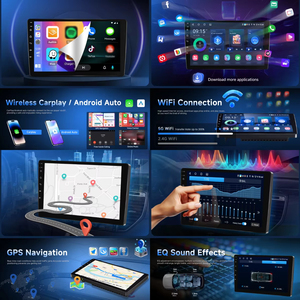 Autoradio Android Podofo 9 pouces, autoradio 2 Din, autoradio Android avec CarPlay sans fil, Android Auto, WiFi/GPS/EQ BT, vente en gros OEM - Product Image 2