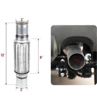 Chine Fournisseur 304 Acier Inoxydable Flexible Flex Tuyau Droit Système D'échappement Automobile Tuyaux D'échappement