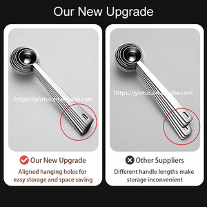 304 Thép Không Gỉ Biểu Tượng Tùy Chỉnh 5Ml Để 30Ml Protein Bột Cà Phê Vàng Đo Muỗng Muỗng - Product Image 4