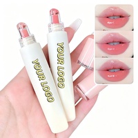 Baume à lèvres liquide brillant effet verre, hydratant, longue tenue, waterproof, pour des lèvres pulpeuses, à base de minéraux, pour la beauté