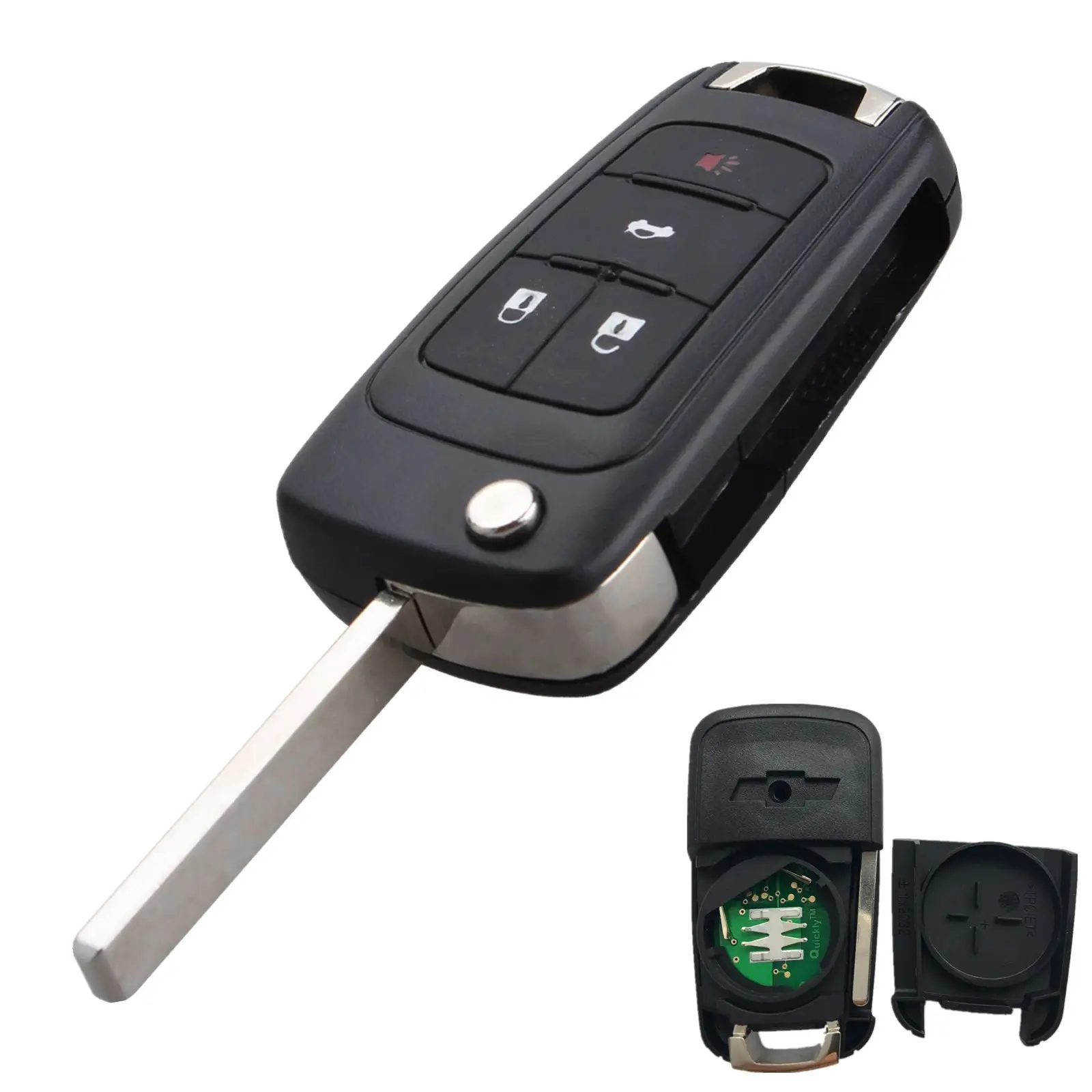 Suitable for Chevrolet 2345 Key Car Key Remote Control 315/433 Frequency + Electronic 46 Chip Car Keys Remote