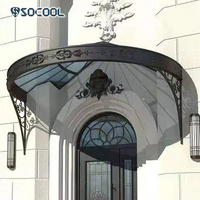 Auvent d'art en fer forgé noir Socool New Class