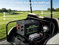 Paket Baterai Lithium-ion Besi Fosfat LiFePO4 Konversi Lead-to-Lithium 48V100Ah 4800W Dapat Diisi Ulang 800 Siklus