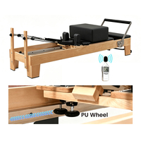Reformers de Pilates en chêne massif pour usage en studio, lit d'exercice corporel multifonctionnel, équipement de fitness Pilates commercial avec logo personnalisé, vente en gros
