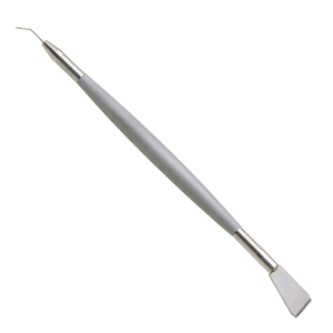 Outil de manucure double extrémité en acier inoxydable, pousse-cuticules et rehausseur de précision à pointe dentelée, 15 cm - Product Image 2