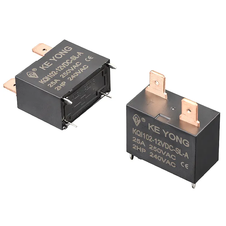 KEYONG KQI102 New Energy Relay 25A 250VAC 277VAC 2HP 120VAC 240VAC Power Relay Small Electromagnetic Relay