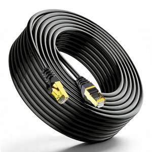 Câble réseau LAN Cat7 rond haute vitesse SFTP 10 Gbit/s 600 MHz 28AWG 26AWG 24AWG en cuivre pur 305 m OEM personnalisé en usine - Product Image 5