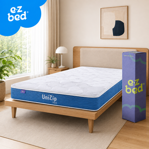 Créez un espace de sommeil confortable avec des ressorts ensachés de 25 cm, des options de confort doux et un design à fermeture éclair pour un entretien pratique. - Product Image 1