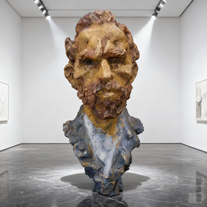 Esculturas Decorativas de Bronze Personalizadas de Figuras de Van Gogh em Vários Tamanhos - Product Image 1