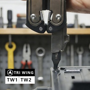 Kit de 2 embouts de sécurité avec tournevis <span class=keywords><strong>Triwing</strong></span> - embouts TW1/TW2, embouts de tournevis plats à double extrémité de remplacement, acier S2 - Product Image 4