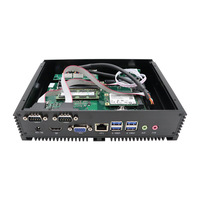 EGLOBAL 2RS232 com Mini PC i5 i7 ordinateur de bureau 2 * DDR3 16G RAM 1 To SSD W en 10 PC industriel sans ventilateur