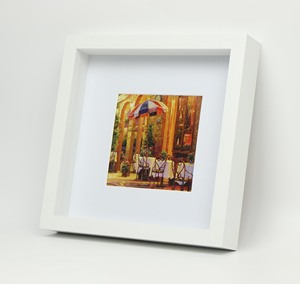 Bóng hộp khung ảnh, 9x9 "Kích thước với 5x5" mat, 6 màu sắc khung hình - Product Image 5