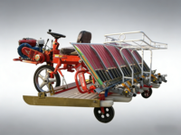 Transplanteur de riz autopropulsé YANHUI à 6 rangs, économique en main-d'œuvre, avec une marche stable sur les champs boueux