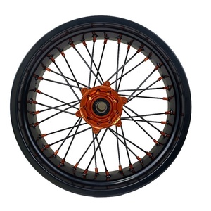Jeu de roues Supermoto KTM EXC SXF 17, moyeu et jante en alliage d'aluminium CNC pour KTM SX XC 125 <span class=keywords><strong>250</strong></span> 300 450 2024 2025 2026 - Product Image 5
