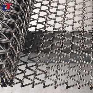 Xỉ vắt băng tải vành đai thực phẩm cấp 310 314 304 SS chuỗi Thép không gỉ liên kết cân bằng xoắn ốc dây lưới băng tải - Product Image 3