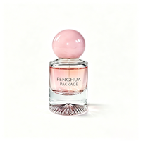 Botol Parfum Kaca Silinder Mewah FENGHUA dengan Pompa Semprot, Permukaan Berhias Hot Stamping & Gold Stamping