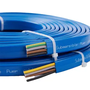 Wholesale Custom Pump Cable 3X1.5 3X2.5 3X3.5mm2 HEPR Flexible Flat Rubber Submersible Cable