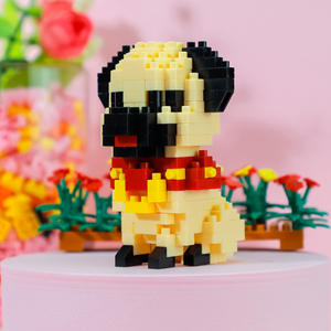 Tự làm Mini phim hoạt hình động vật khối xây dựng Con Chó Mini khối xây dựng lắp ráp DIY Mini khối đồ chơi xây dựng - Product Image 4