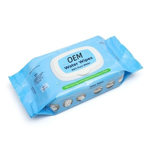 Soins de la peau sensible super humide Lingettes pour bébé organiques 99% pures <span class=keywords><strong>extra</strong></span> épaisses à l'aloès - Product Image 2