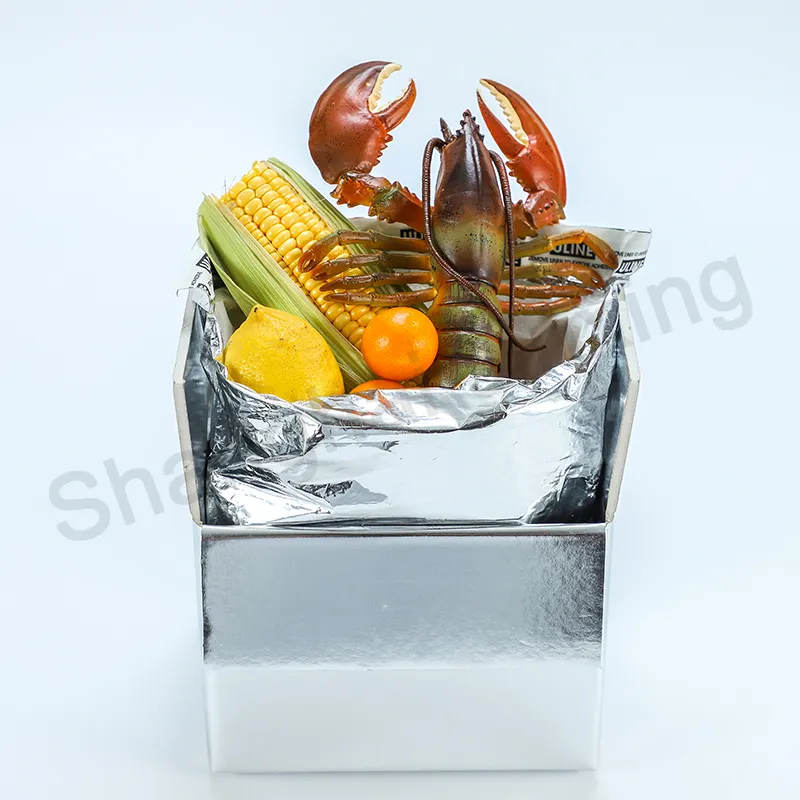 Изолированная пенопластовая упаковка для доставки свежих продуктов/Термоизолированный мешок/алюминиевая фольга пищевая пузырьковая изоляционная сумка