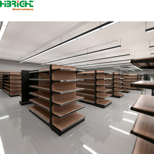 Étagères industrielles en métal robustes Highbright HBE-LD pour supermarchés et magasins de proximité - Durables, réglables, installation rapide - Product Image 2